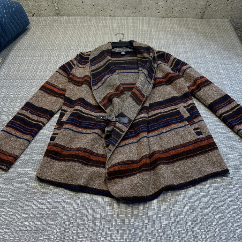 Fenn‎ Wright Manson Wool Blend Cardigan Jacket Medium Boho Artsy Indie Layer